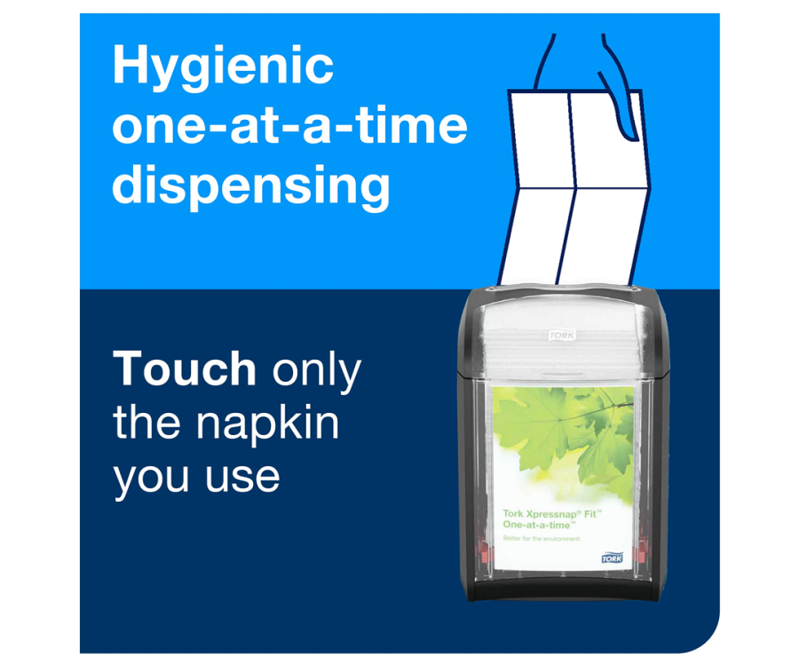 Tork Xpressnap Fit® Tabletop Napkin Dispenser (5.5 in. x 4.6 in. x 6.8 in., 4/Case)